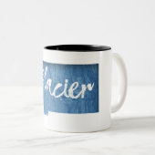 グレイシャーナショナルパークウッドグレイン ツートーンマグカップ (正面右)