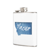 グレイシャーナショナルパークウッドグレイン フラスク (左)