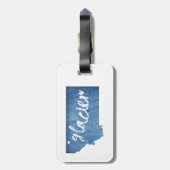 グレイシャーナショナルパークウッドグレイン ラゲッジタグ (裏面縦)