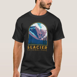 グレイシャーナショナルパークカナダトラベルアートヴィンテージ Tシャツ