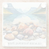 グレイシャーナショナルパークガラスコースター ガラスコースター (裏面)