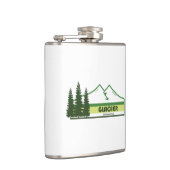 グレイシャーナショナルパークグリーンストライプ フラスク (右)