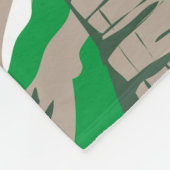 グレイシャーナショナルパークザサンロードレトロ フリースブランケット (角)