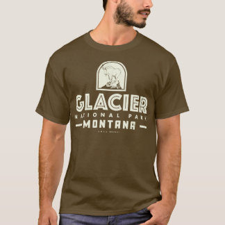 グレイシャーナショナルパークタン Tシャツ