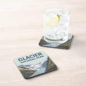 グレイシャーナショナルパークトラベルアート コースター (右側)
