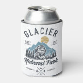 グレイシャーナショナルパークノベルティロードトリップモンタナT 缶クーラー (缶正面)