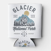 グレイシャーナショナルパークノベルティロードトリップモンタナT 缶クーラー (正面)