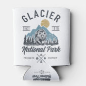 グレイシャーナショナルパークノベルティロードトリップモンタナT 缶クーラー (裏面)