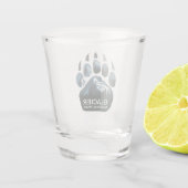 グレイシャーナショナルパークベアーポー ショットグラス (裏面)