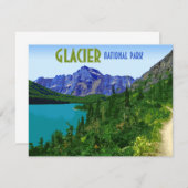 グレイシャーナショナルパークモンタナフラットカード (正面/裏面)