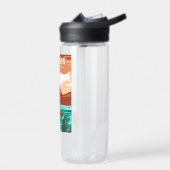 グレイシャーナショナルパークモンタナヴィンテージ ウォーターボトル (左面)