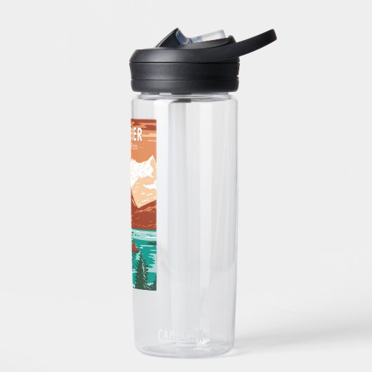 グレイシャーナショナルパークモンタナヴィンテージ ウォーターボトル (左面)