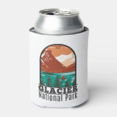 グレイシャーナショナルパークモンタナヴィンテージ 缶クーラー (缶正面)