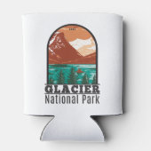 グレイシャーナショナルパークモンタナヴィンテージ 缶クーラー (裏面)