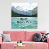グレイシャーナショナルパークモンタナ キャンバスプリント (インサイチュ (リビング))