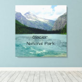 グレイシャーナショナルパークモンタナ キャンバスプリント (インサイチュ (ウッドフロア))