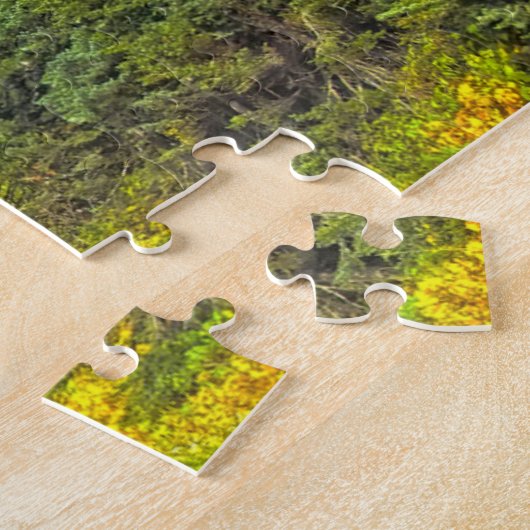 グレイシャーナショナルパークモンタナ。クリスマスの挨拶 ジグソーパズル (側面)