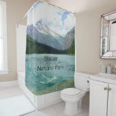 グレイシャーナショナルパークモンタナ シャワーカーテン (インサイチュ)