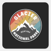 グレイシャーナショナルパークモンタナ スクエアシール (正面)