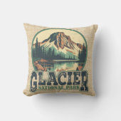 グレイシャーナショナルパークレトロヴィネット クッション (正面)