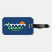 グレイシャーナショナルパークレトロ ラゲッジタグ (裏面横)
