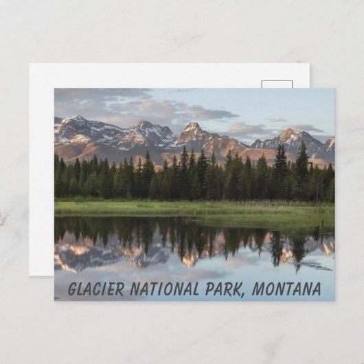 グレイシャーナショナルパークロッキーマウンテンズモンタナ ポストカード (正面/裏面)