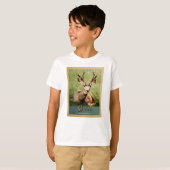 グレイシャーナショナルパークヴィンテージトラベルディアー Tシャツ (正面フル)