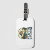 グレイシャーナショナルパークヴィンテージ旅行はがき ラゲッジタグ (正面縦)