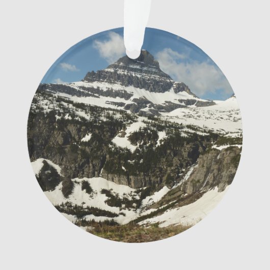 グレイシャーパークのローガンパスからレイノルズマウンテン オーナメント (正面)