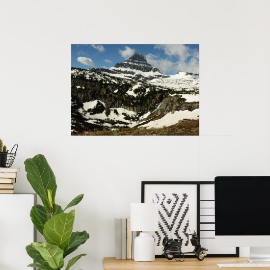 グレイシャーパークのローガンパスからレイノルズマウンテン ポスター (ホームオフィス)