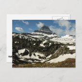 グレイシャーパークのローガンパスからレイノルズマウンテン ポストカード (正面/裏面)