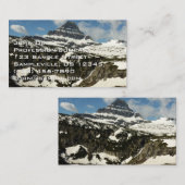 グレイシャーパークのローガンパスからレイノルズマウンテン 名刺 (正面/裏面)