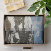 グレイシャーパークのローガンパスからレイノルズマウンテン 薄葉紙 (ギフト)