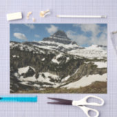 グレイシャーパークのローガンパスからレイノルズマウンテン 薄葉紙 (クラフト)