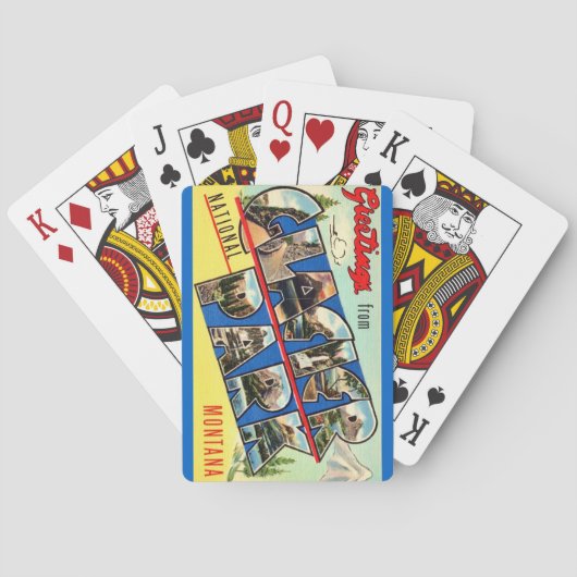 グレイシャーパークグリーティングポストカードトランプ トランプ (裏面)