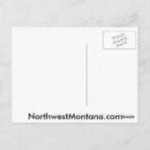 グレイシャーパークモンタナ ポストカード (裏面)