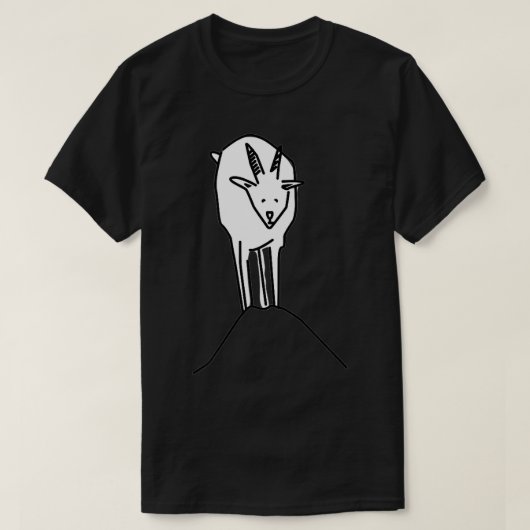 グレイシャーパークヤギデザイン Tシャツ (デザイン正面)