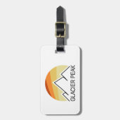 グレイシャーピークワシントンレトロ ラゲッジタグ (正面縦)