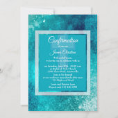 グレイシャーブルー宗教招待状 招待状 (正面)