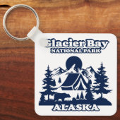 グレイシャーベイアラスカ キーホルダー (正面)