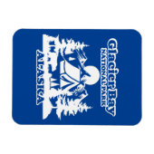 グレイシャーベイアラスカ マグネット (横)