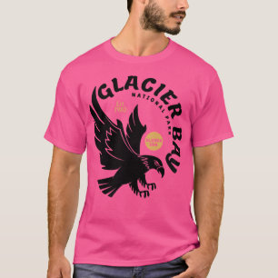グレイシャーベイシャツナショナルパークイーグルキャンピングスーヴ Tシャツ