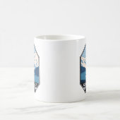 グレイシャーベイナショナルパークアラスカオルカアートヴィンテージ コーヒーマグカップ (中央)