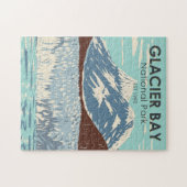 グレイシャーベイナショナルパークアラスカヴィンテージ ジグソーパズル (横)