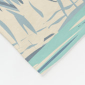 グレイシャーベイナショナルパークアラスカヴィンテージ フリースブランケット (角)