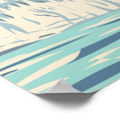 グレイシャーベイナショナルパークアラスカヴィンテージ ポスター (角)