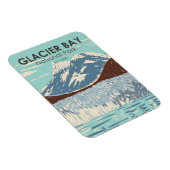 グレイシャーベイナショナルパークアラスカヴィンテージ マグネット (右側)