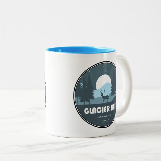 グレイシャーベイナショナルパークディアー ツートーンマグカップ (正面右)