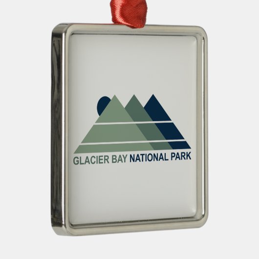 グレイシャーベイナショナルパークマウンテンサン メタルオーナメント (右)