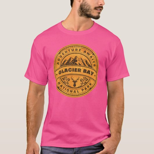 グレイシャーベイ国立公園アドベンチャーアワイ Tシャツ (正面)